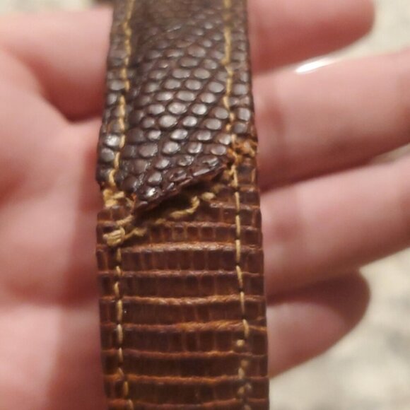 Antique lizard skin frame bag handbag VTG - Picture 12 of 12